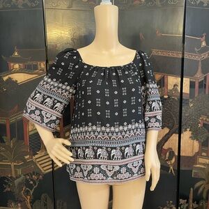 Cleo brand elephant blouse